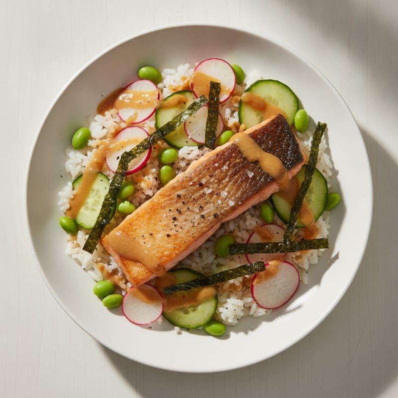 Salmon Sushi Rice Bowl