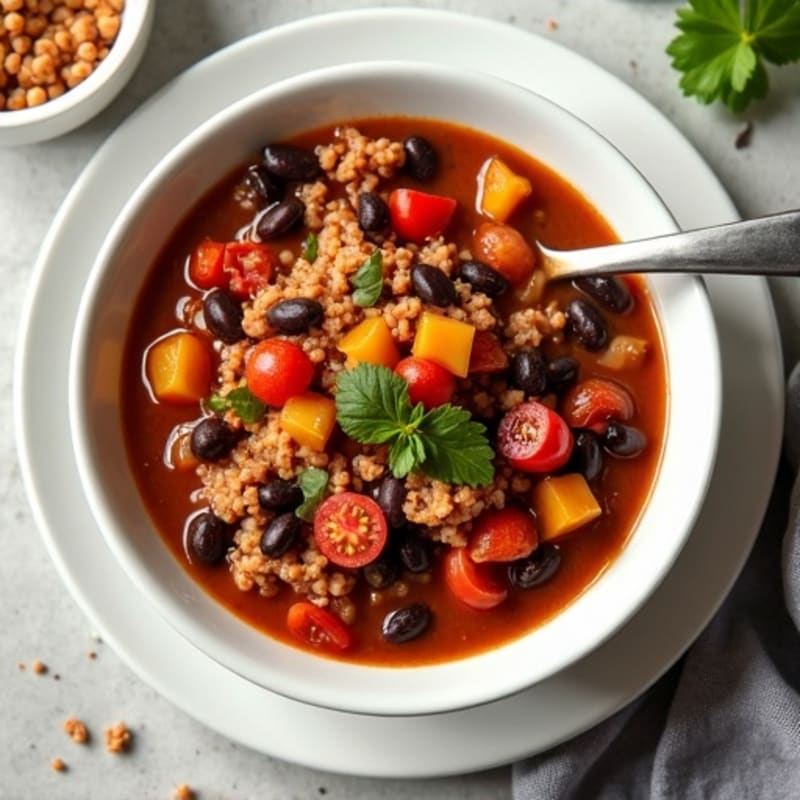 Hearty Lean Turkey and Black Bean Chili