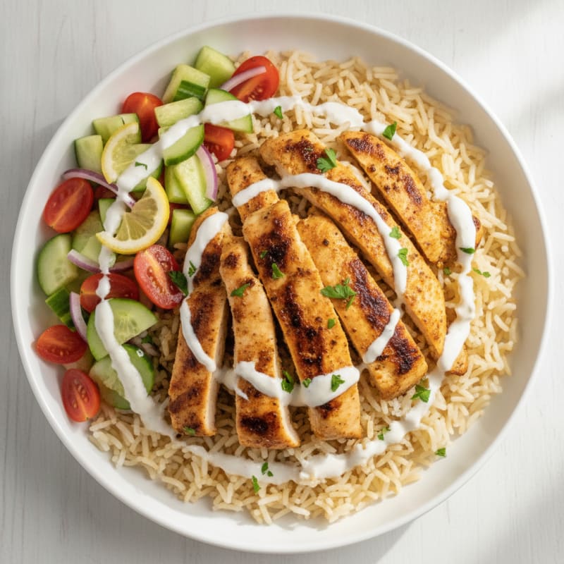 Chicken Shawarma Rice Bowl
