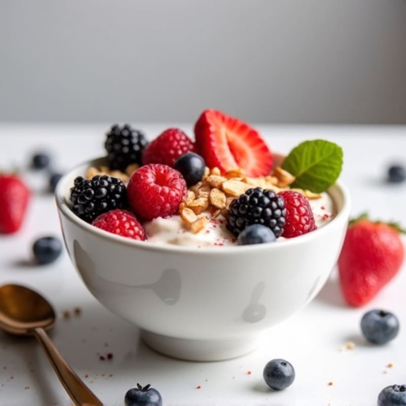 Creamy Greek Yogurt Protein Bowl with Berries