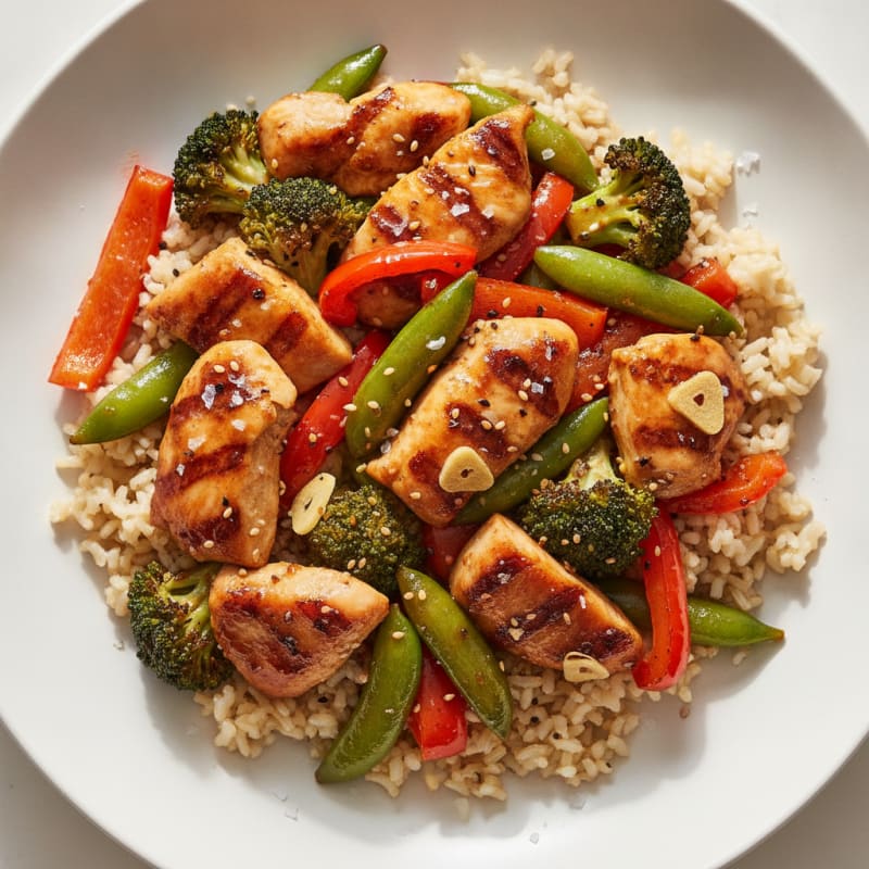 Teriyaki Chicken with Roasted Vegetables