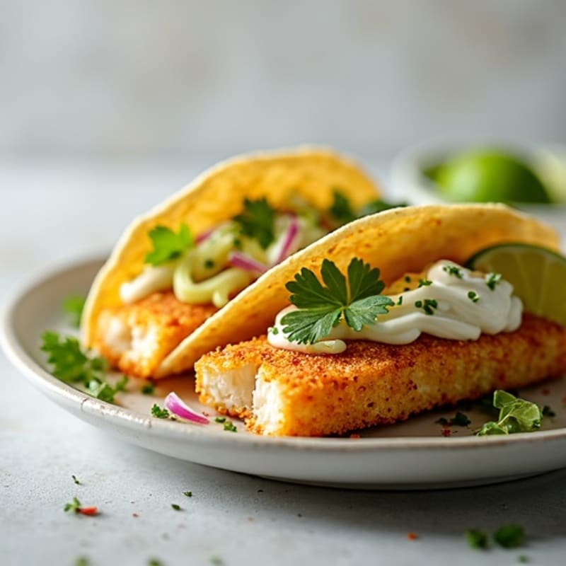 Crispy Lime-Seasoned Fish Tacos