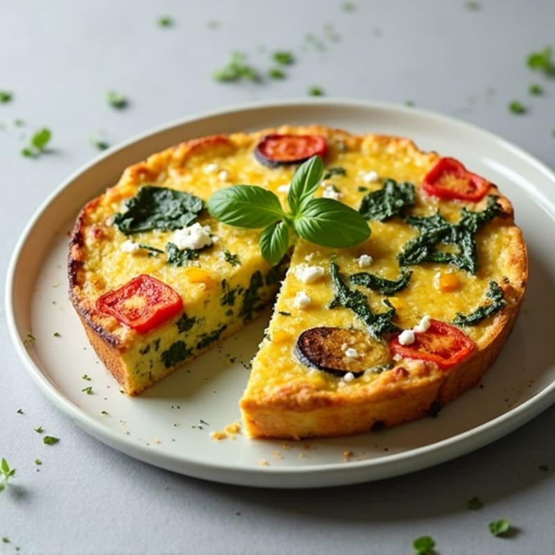 Fluffy Herb-Roasted Vegetable Frittata