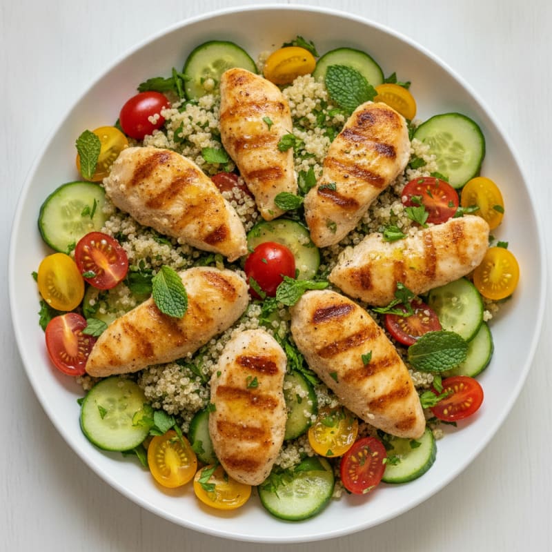 Lemon-Herb Chicken and Quinoa Salad