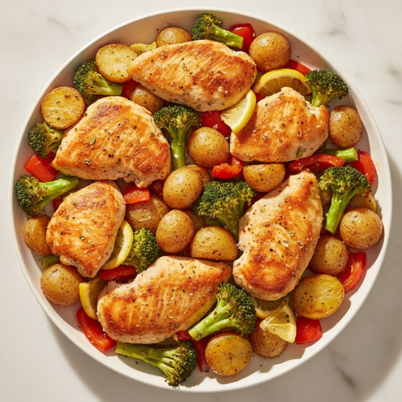 Sheet Pan Lemon Herb Chicken