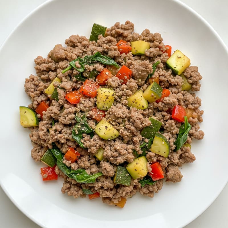 Hearty Ground Beef and Vegetable Skillet