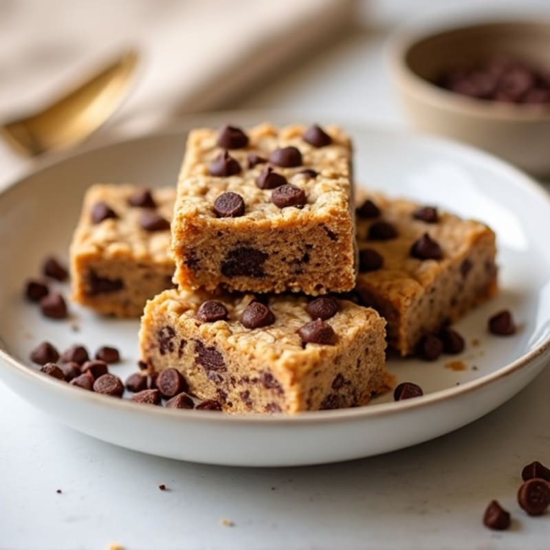 No-Bake Creamy Peanut Butter Chocolate Protein Bars