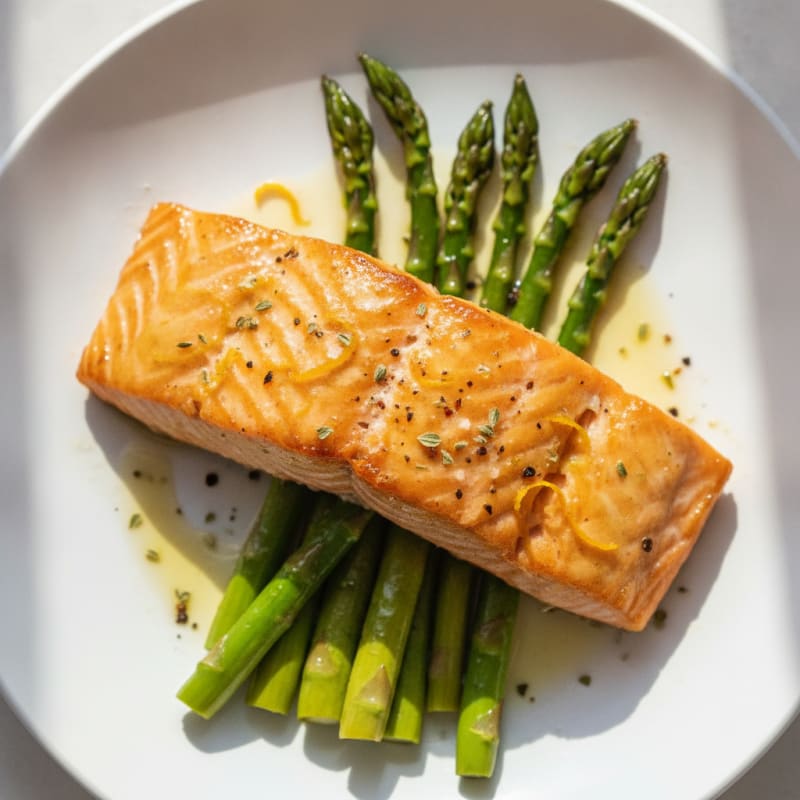 Citrus-Herb Roasted Salmon with Asparagus