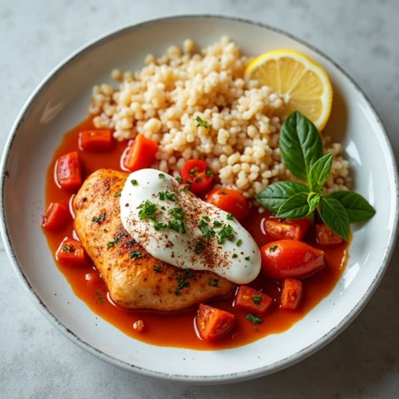 Healthy Creamy Spiced Tomato Chicken
