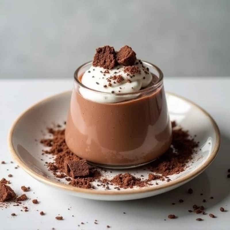 Silky Chocolate Protein Pudding with Greek Yogurt