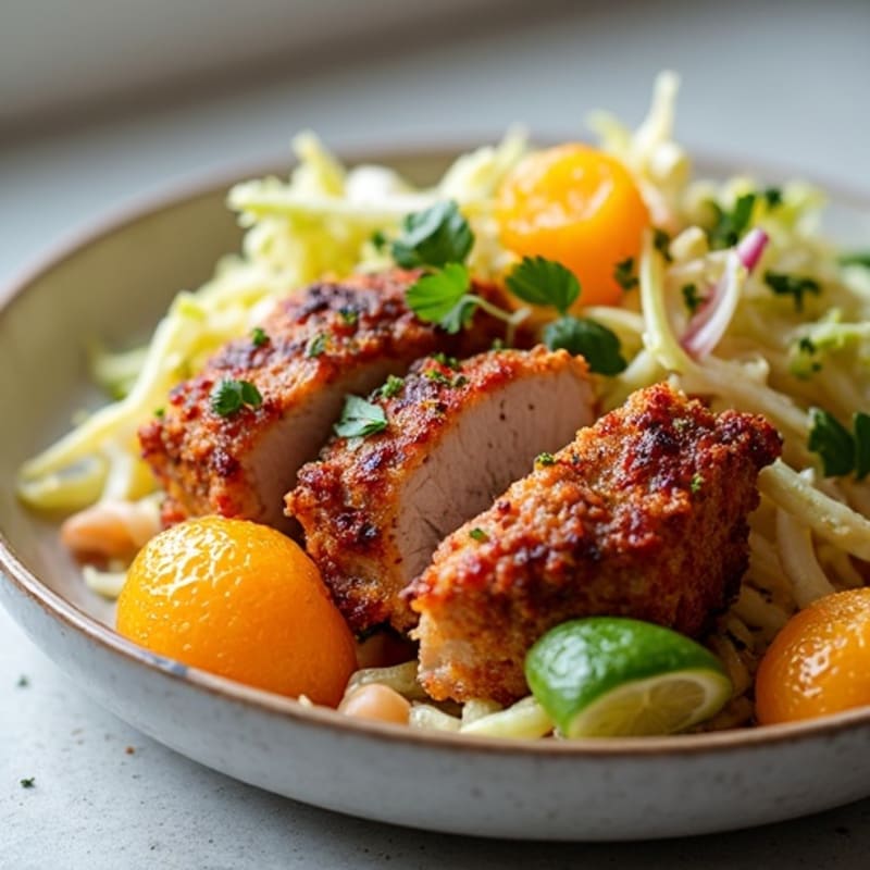 Crispy Slow-Cooked Pork with Fresh Citrus Slaw