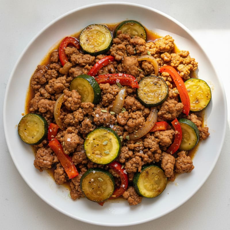 Savory Ground Turkey Skillet