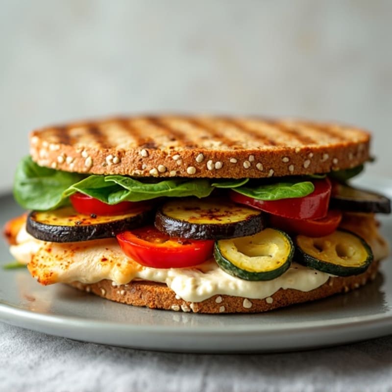 Crispy Roasted Vegetable Panini