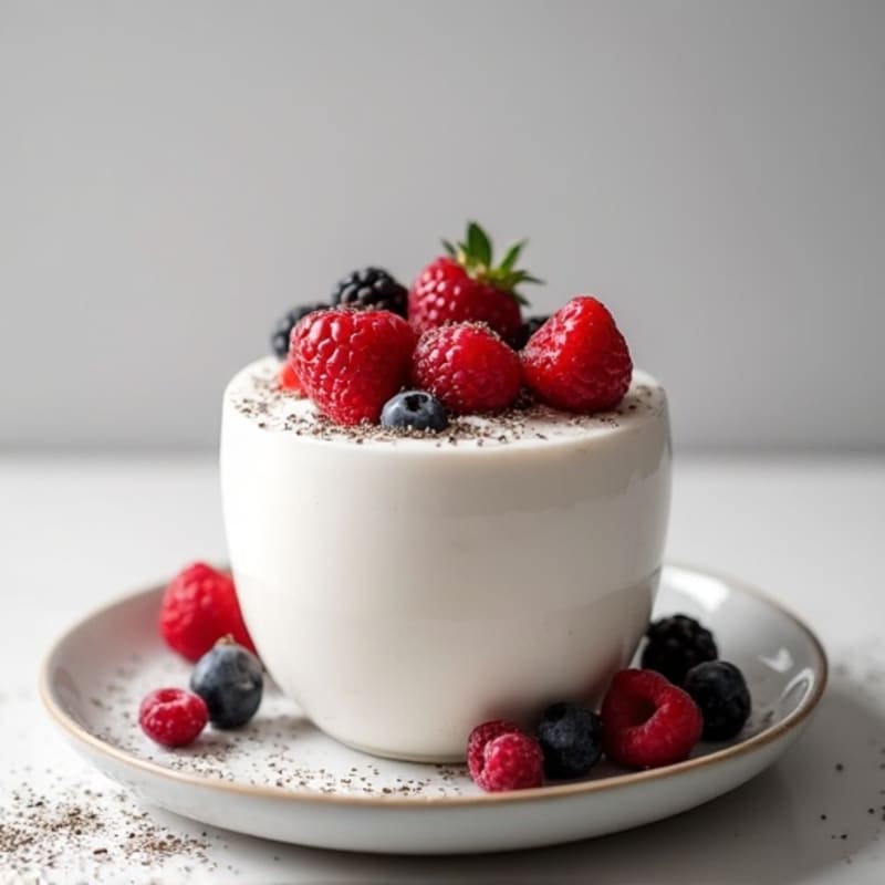 Creamy Greek Yogurt Protein Mousse with Berries
