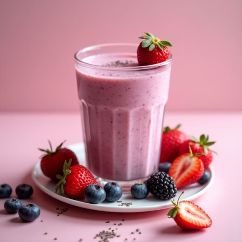 Creamy Berry Protein Smoothie