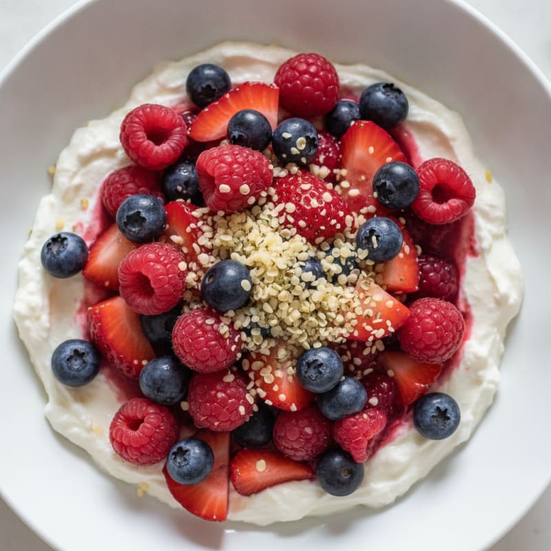 Creamy Greek Yogurt Protein Parfait with Mixed Berries