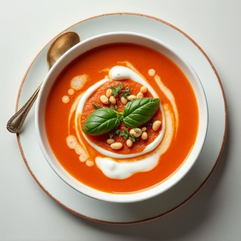 Creamy Roasted Tomato Basil Soup