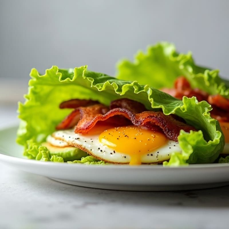 Crispy Turkey Bacon Avocado Lettuce Wraps