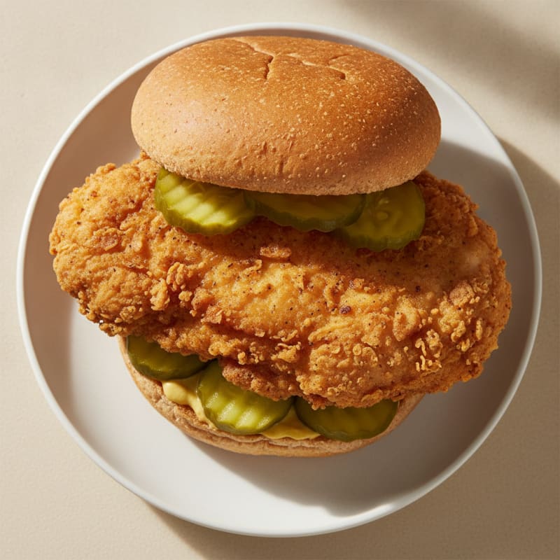 Buttermilk Fried Chicken Sandwich with Pickles