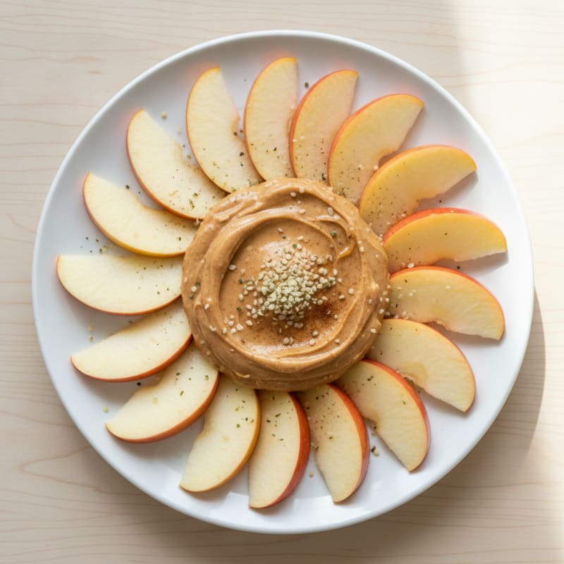 Apple Slices with High-Protein Peanut Butter Dip