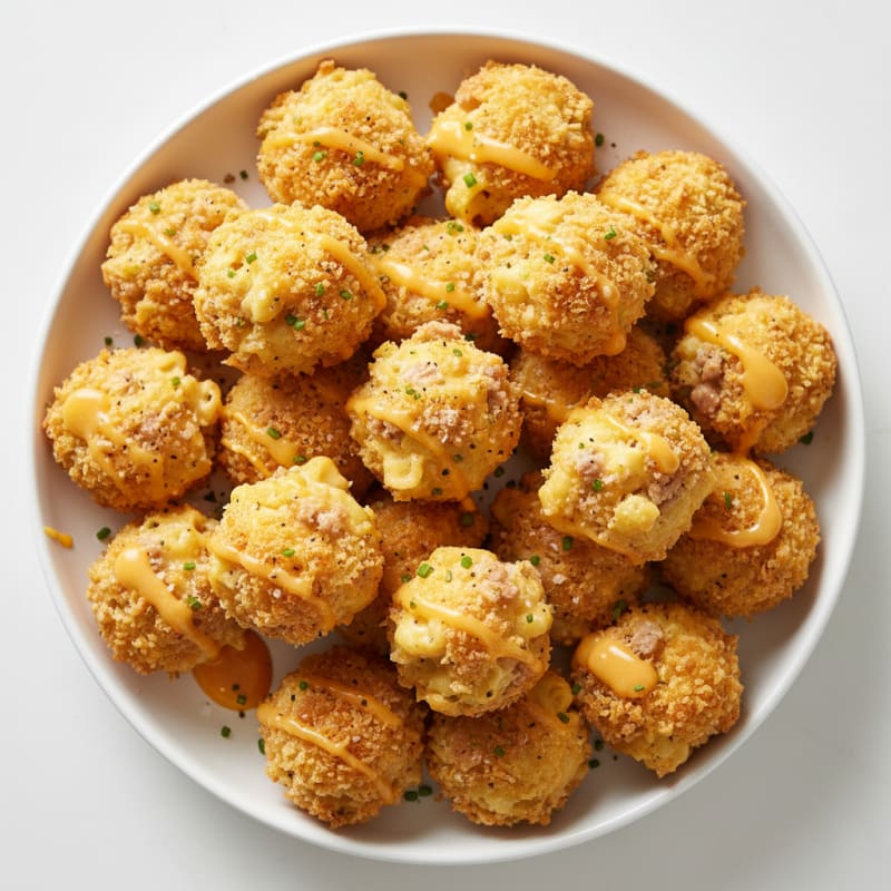 Crispy Golden Mac and Cheese Bites