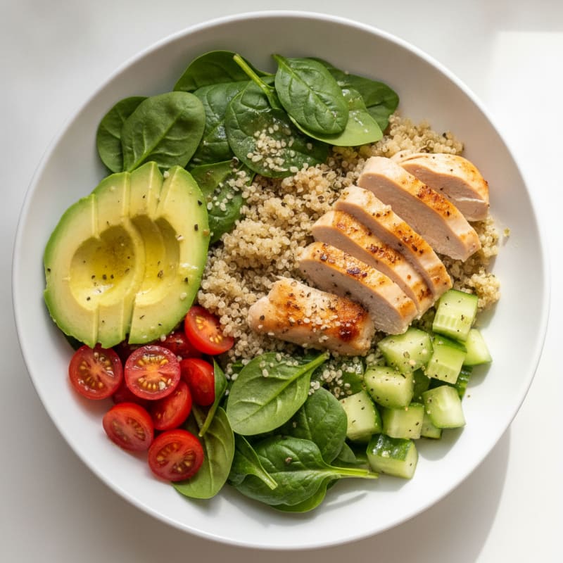 Quick Chicken Protein Power Bowl