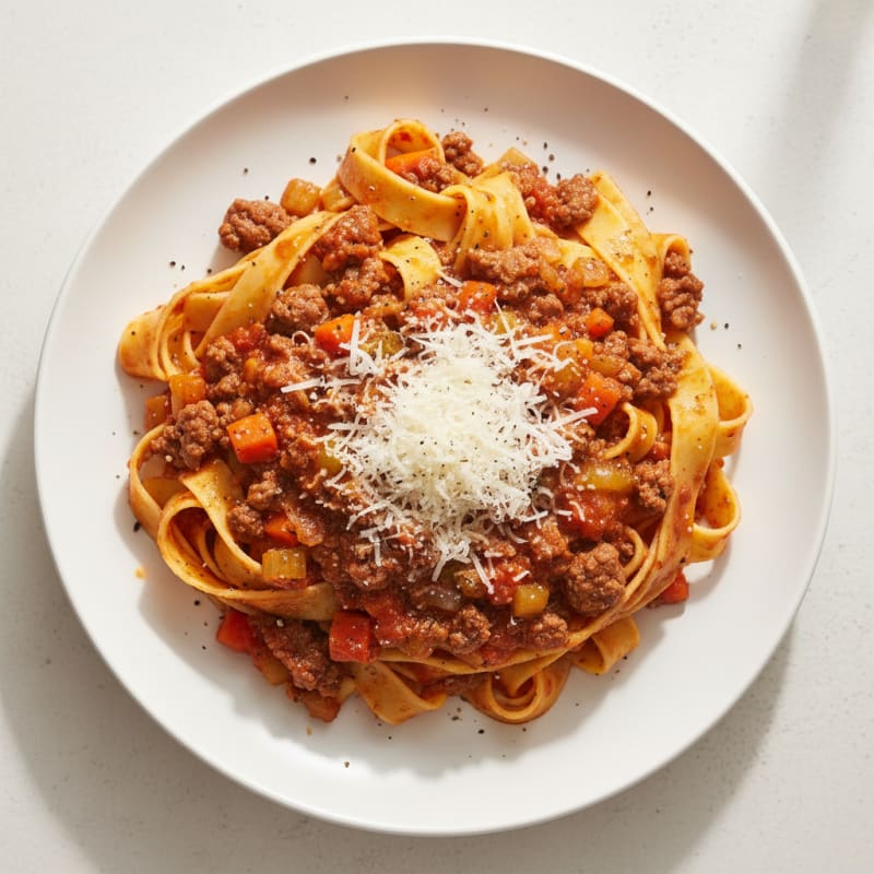 Classic Beef Bolognese with Pappardelle