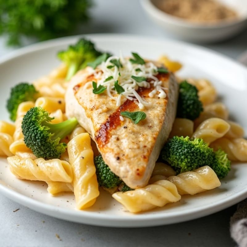 Creamy Chicken and Broccoli Pasta Bake
