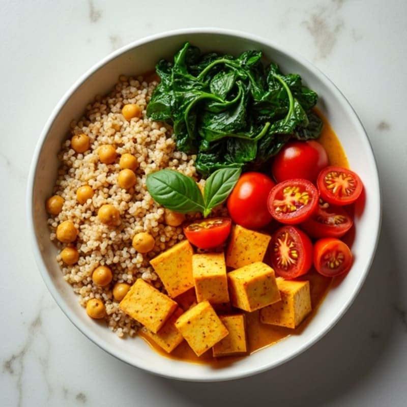 Fragrant Chickpea and Tomato Curry Bowl