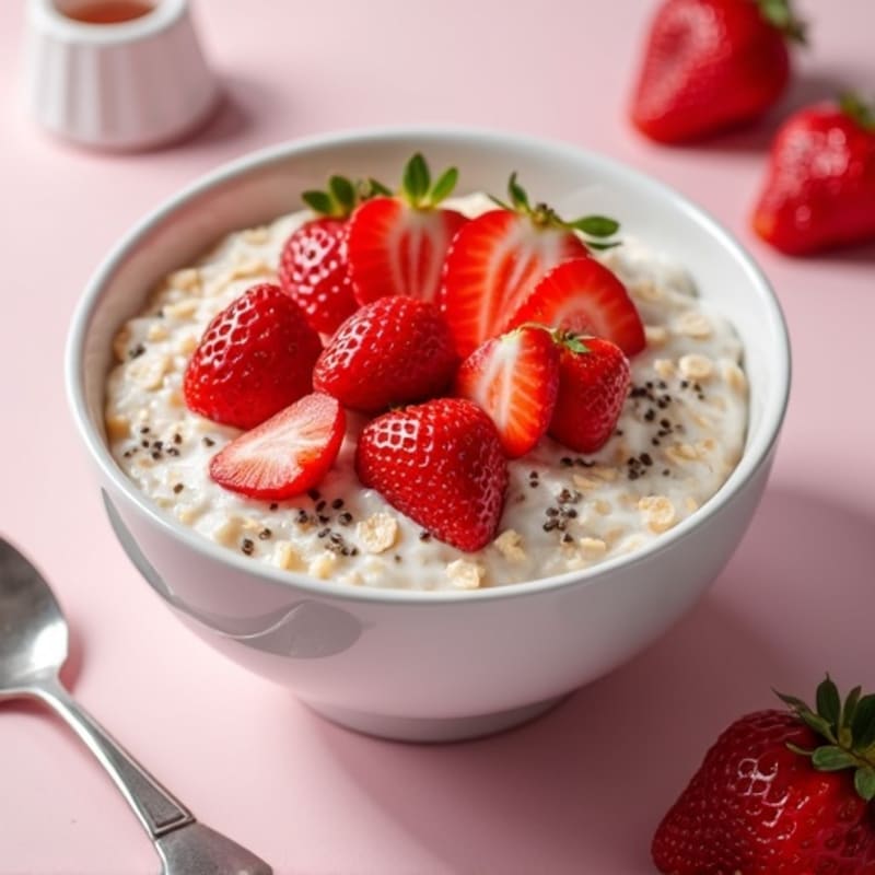 Creamy Strawberry Overnight Oats