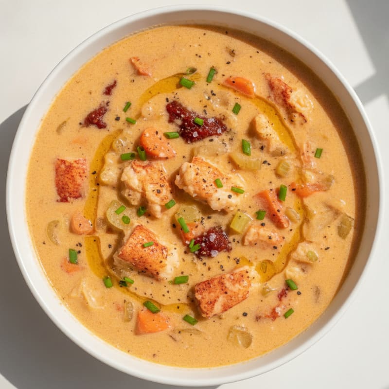 Rich Lobster Bisque with Sherry