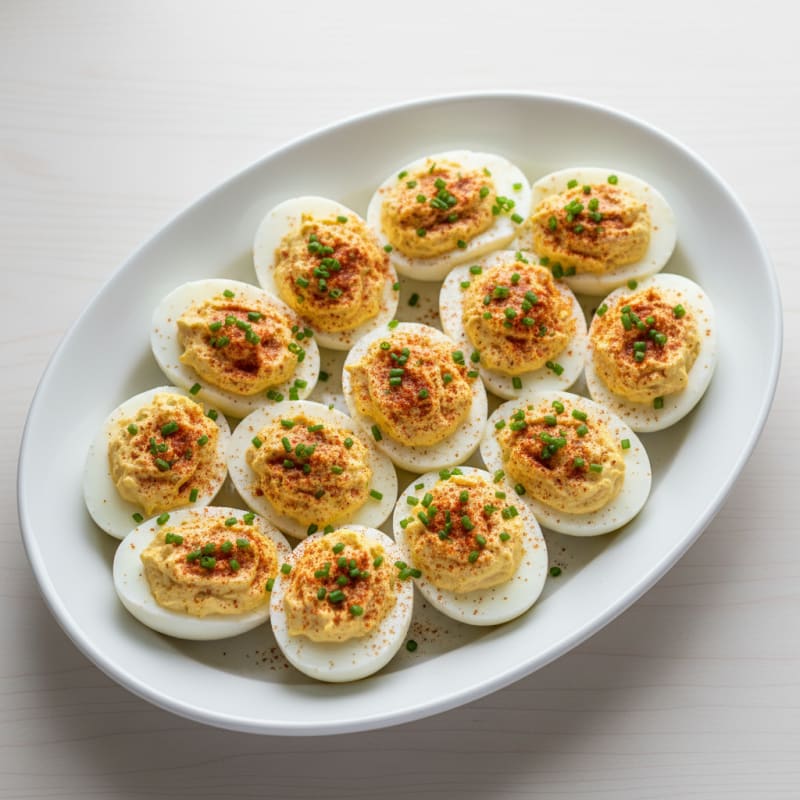 Classic Deviled Eggs with Paprika