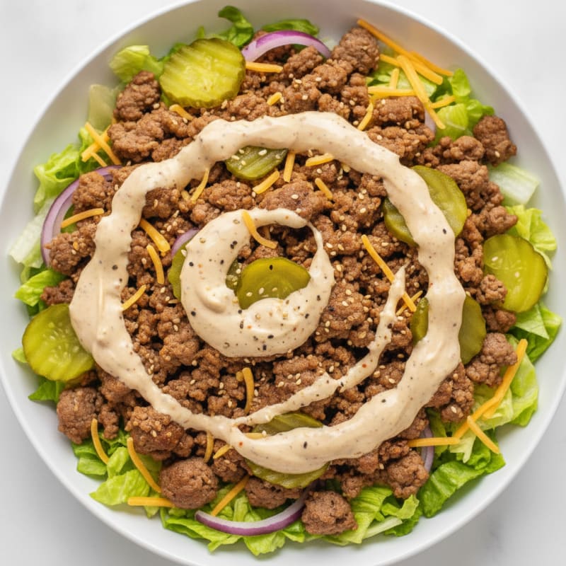 Protein-Packed Big Mac Bowl