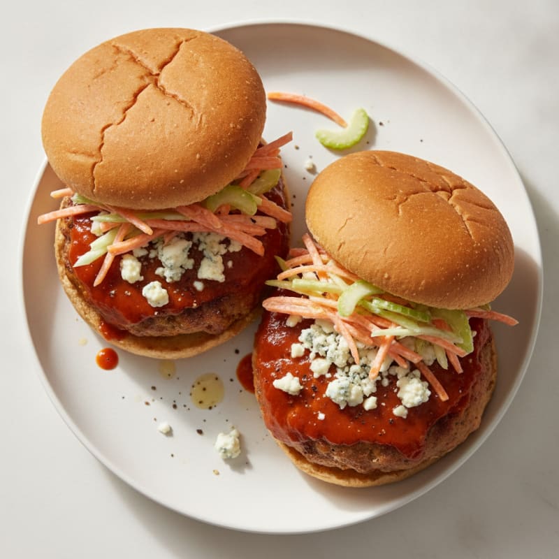 Buffalo Blue Cheese Burgers