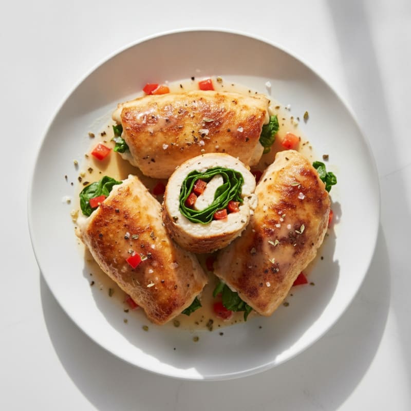 Chicken and Provolone Roll-Ups