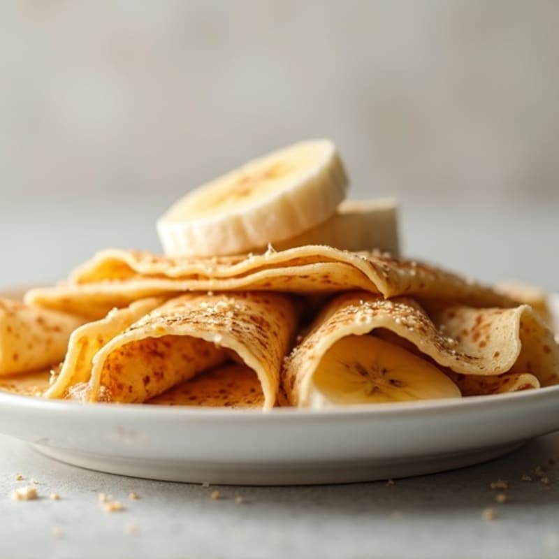 Protein-Packed Almond Butter Banana Crepes