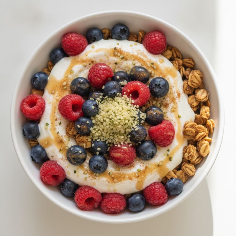 Greek Yogurt Berry Parfait with Granola