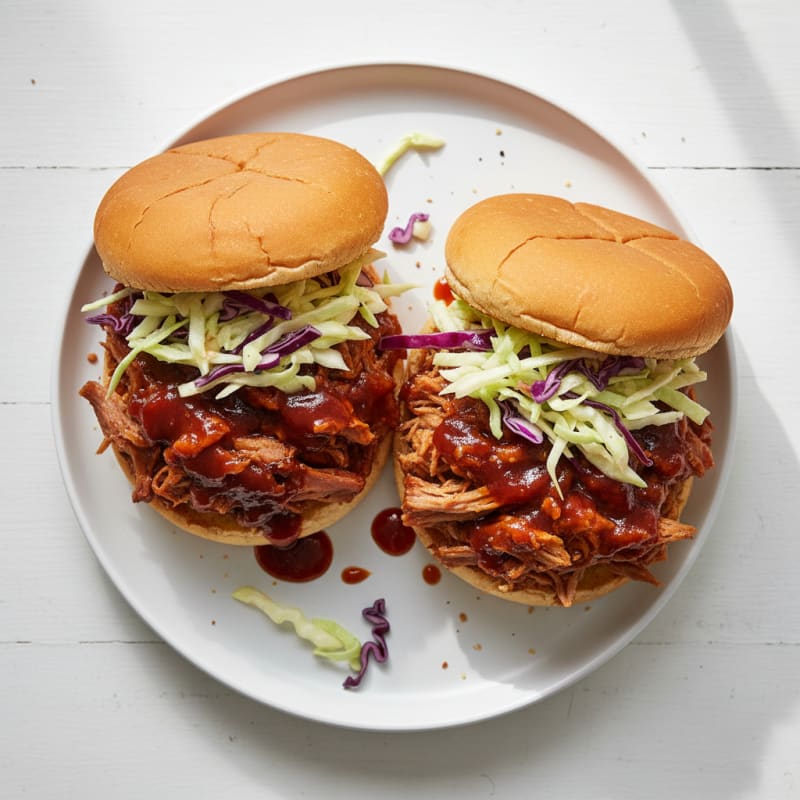Slow-Cooked BBQ Pulled Pork Sandwiches