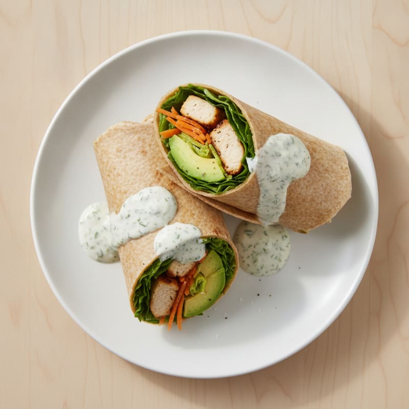 Chicken Avocado Ranch Wraps