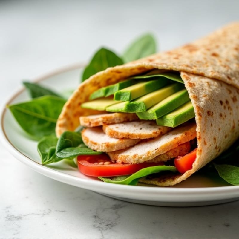 Lean Turkey and Creamy Avocado Wrap