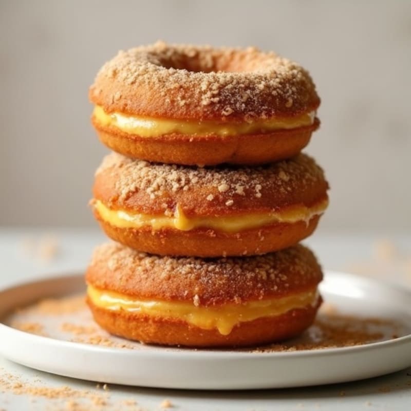 Soft Baked Pumpkin Spice Protein Donuts