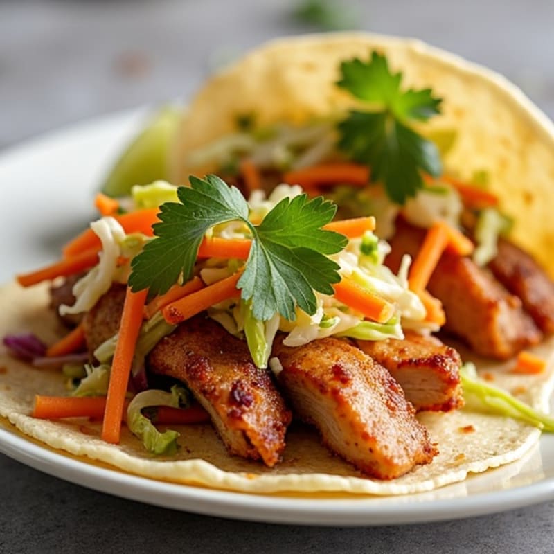 Crispy Slow-Cooked Pork Carnitas Tacos with Fresh Slaw