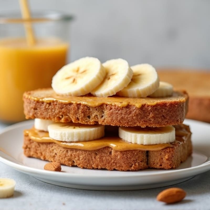 Protein-Packed Almond Butter Banana Sandwich