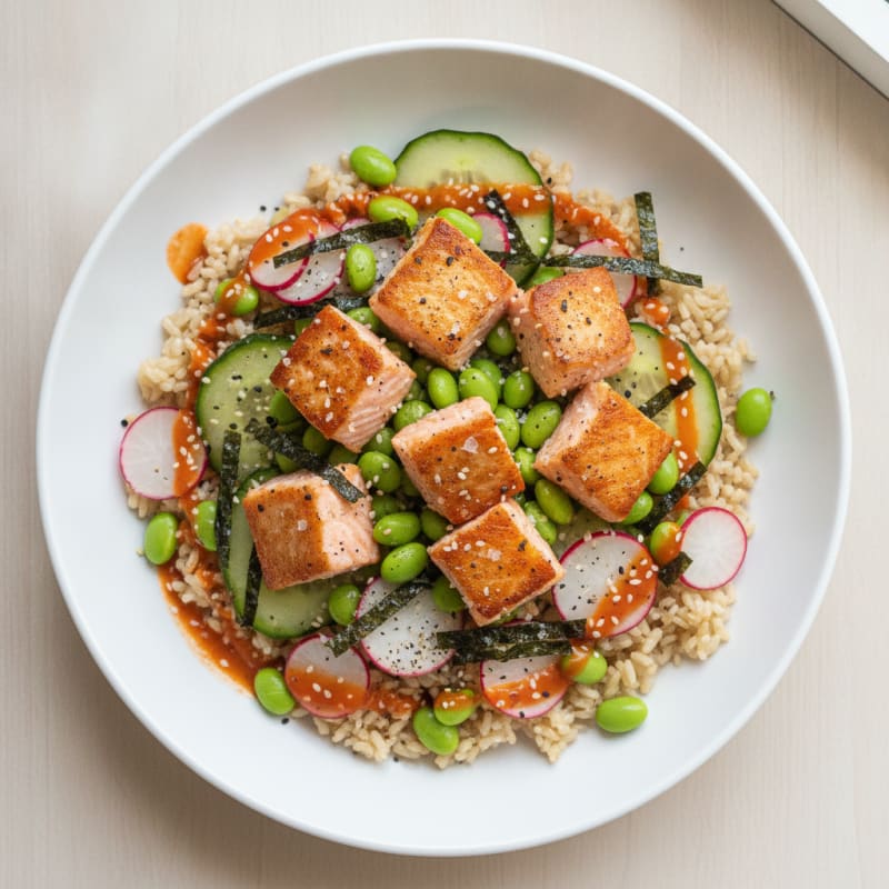 Salmon Sushi Rice Bowl