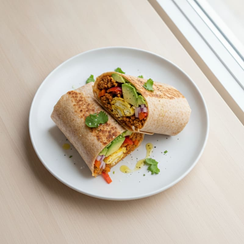 Loaded Chorizo Breakfast Burrito