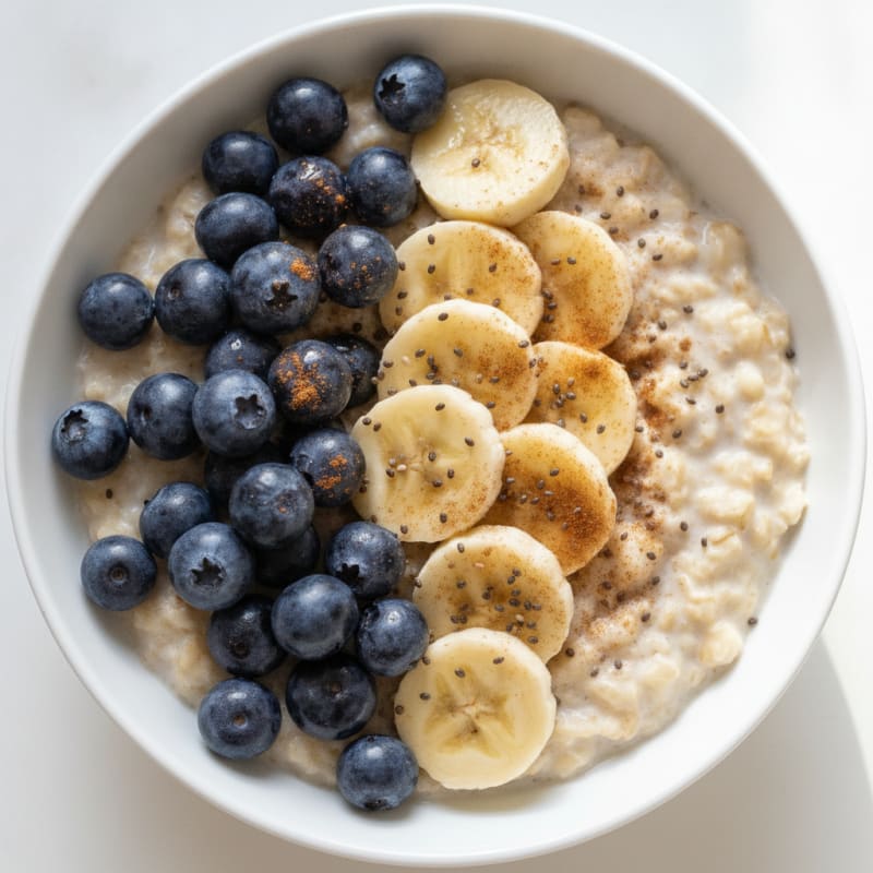 Blueberry Banana Oatmeal Power Bowl