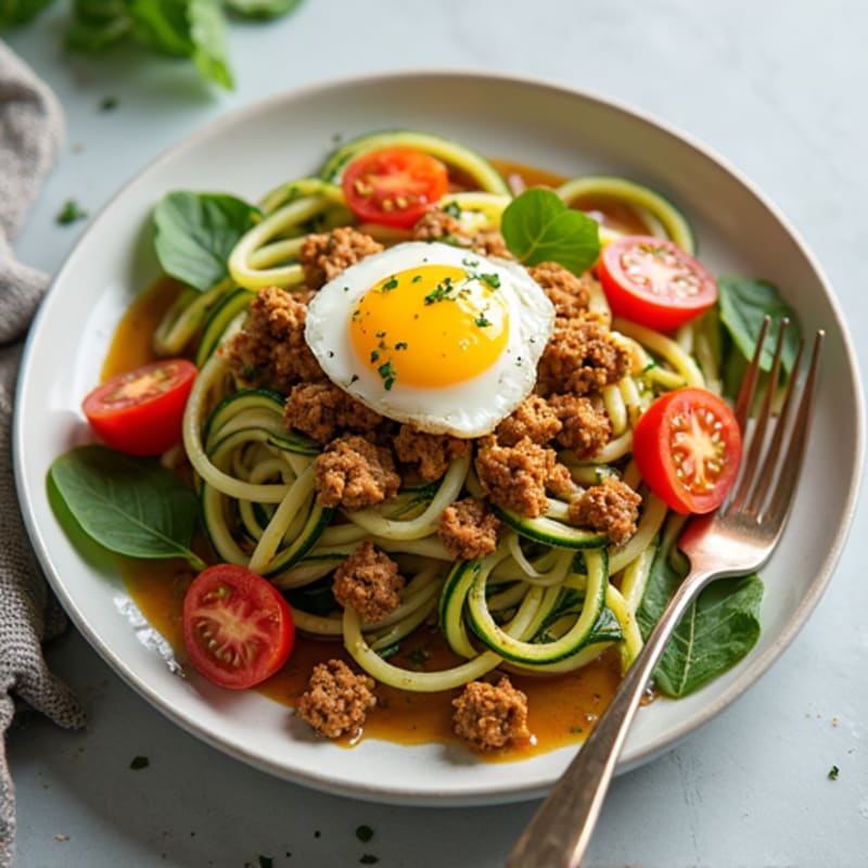 Protein-Packed Turkey and Zucchini Noodle Skillet