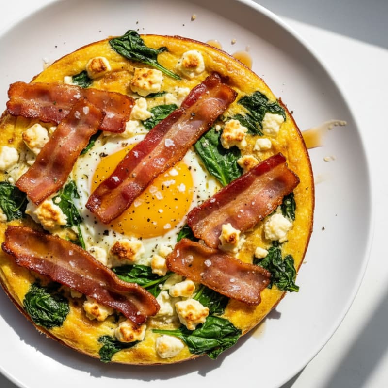 Golden Maple-Glazed Bacon & Egg Bake