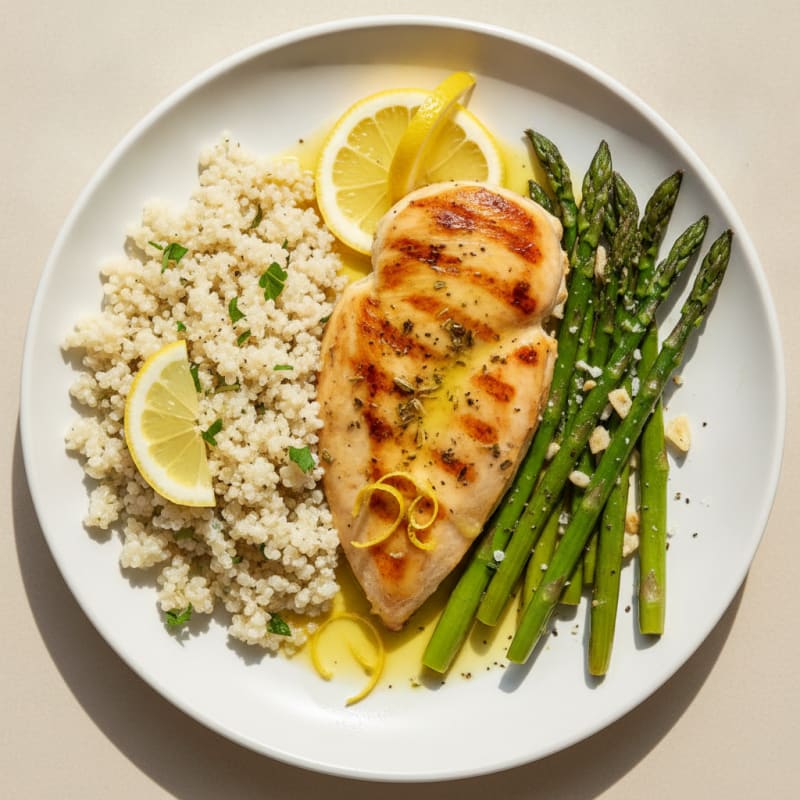 Lemon Herb Chicken with Roasted Asparagus