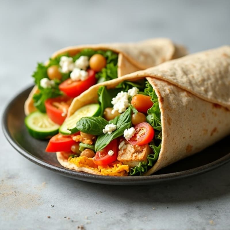 Fresh Loaded Veggie Hummus Wrap